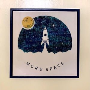 17” x 17” Stretched Canvas Print in Frame
‘More Space’